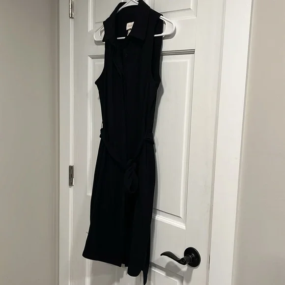 Laundry by Shelli Segal Button Down Tie Waist Dress - Picture 2 of 6